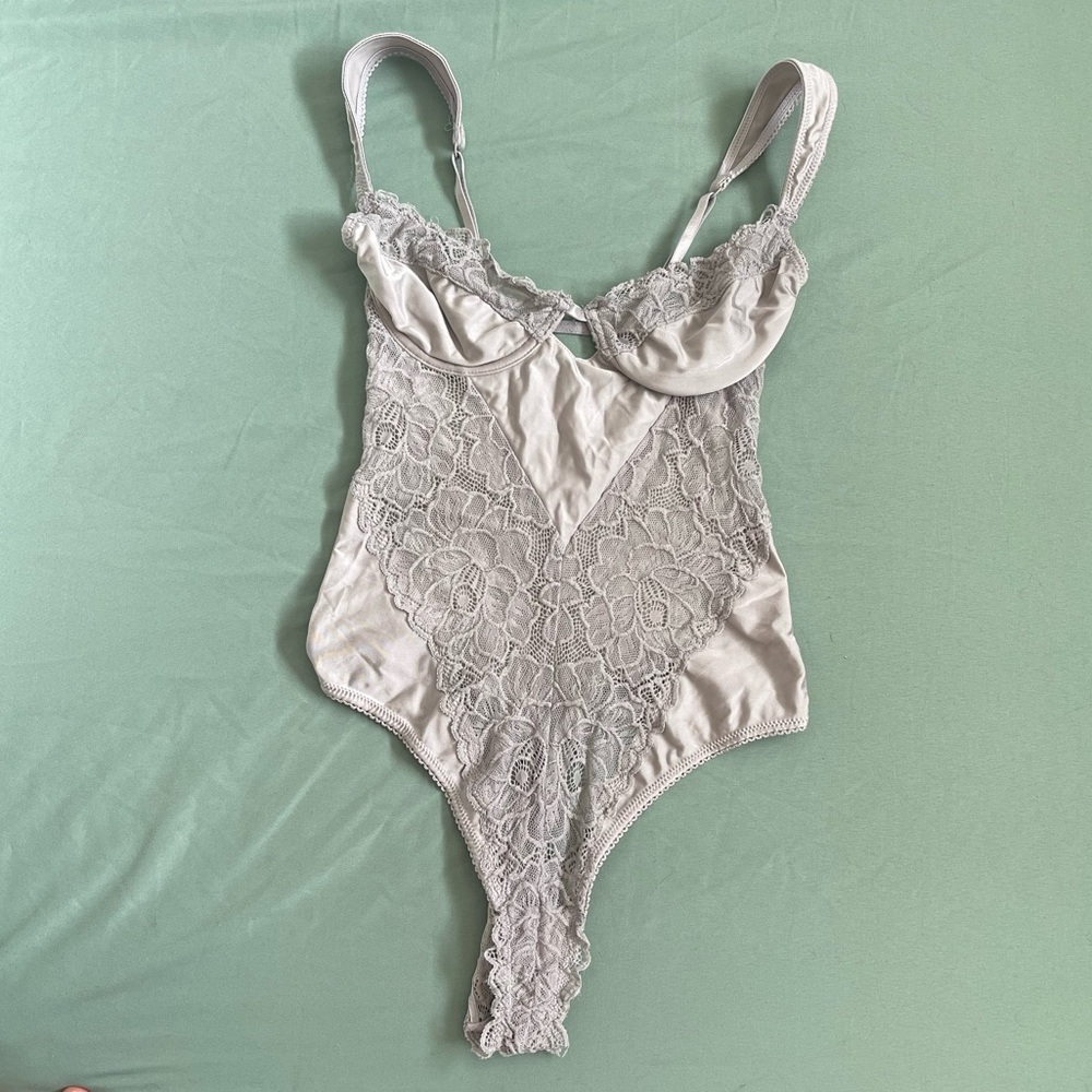Urban Outfitters Out From Under Lace Underwire Bodysuit